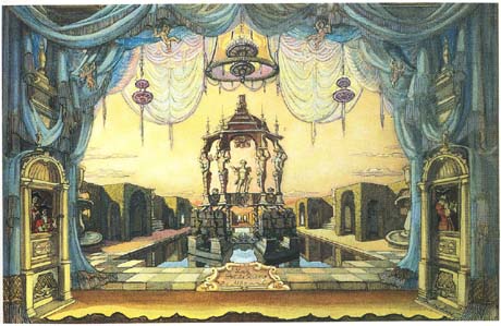 Art Impression Exhibition Produce Serge Soudeikine Stage Design Mozart opera Die Zauberflote